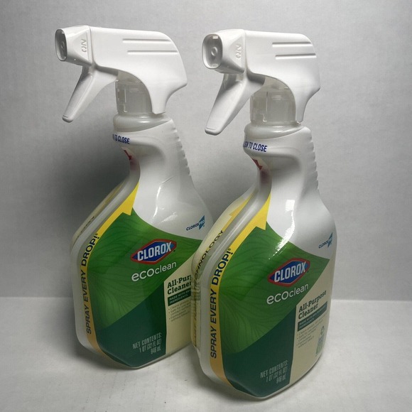 LOT x2 Clorox Cloroxpro Ecoclean All-Purpose Cleaner Spray Bottle 32 Fl Oz - Picture 7 of 8